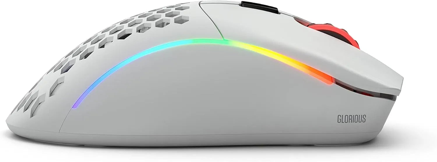 Glorious Model D- RGB Gaming Mouse Wireless - Matte White.