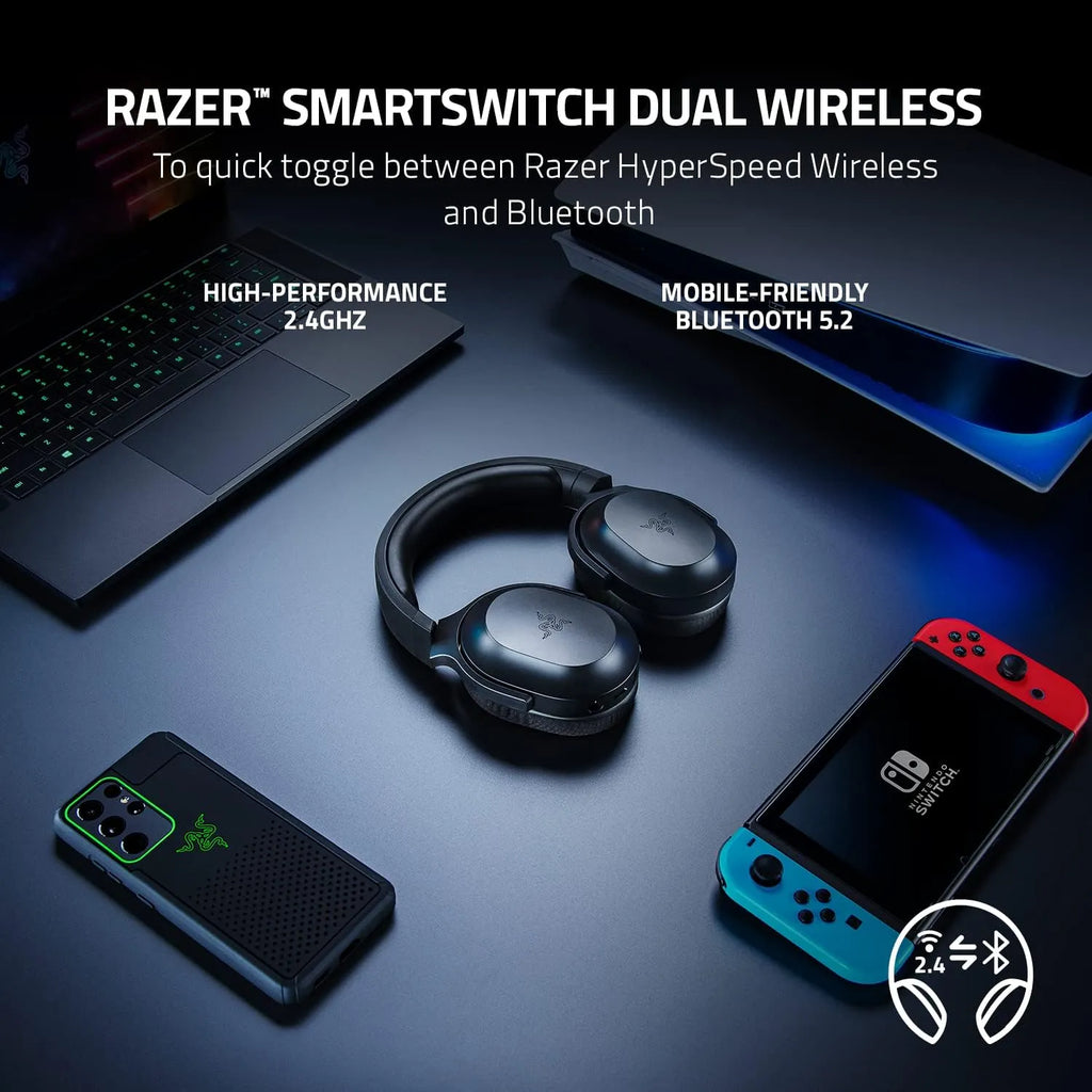 Razer Barracuda X Wireless Gaming & Mobile Headset - Black.
