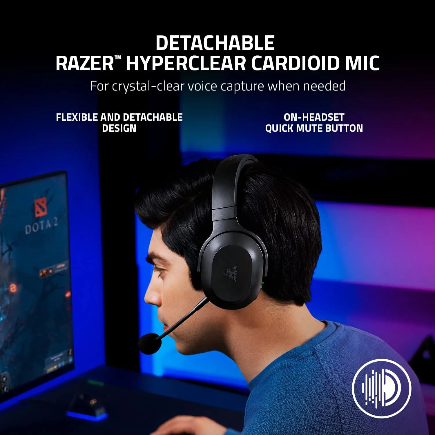 Razer Barracuda X Wireless Gaming & Mobile Headset - Black.
