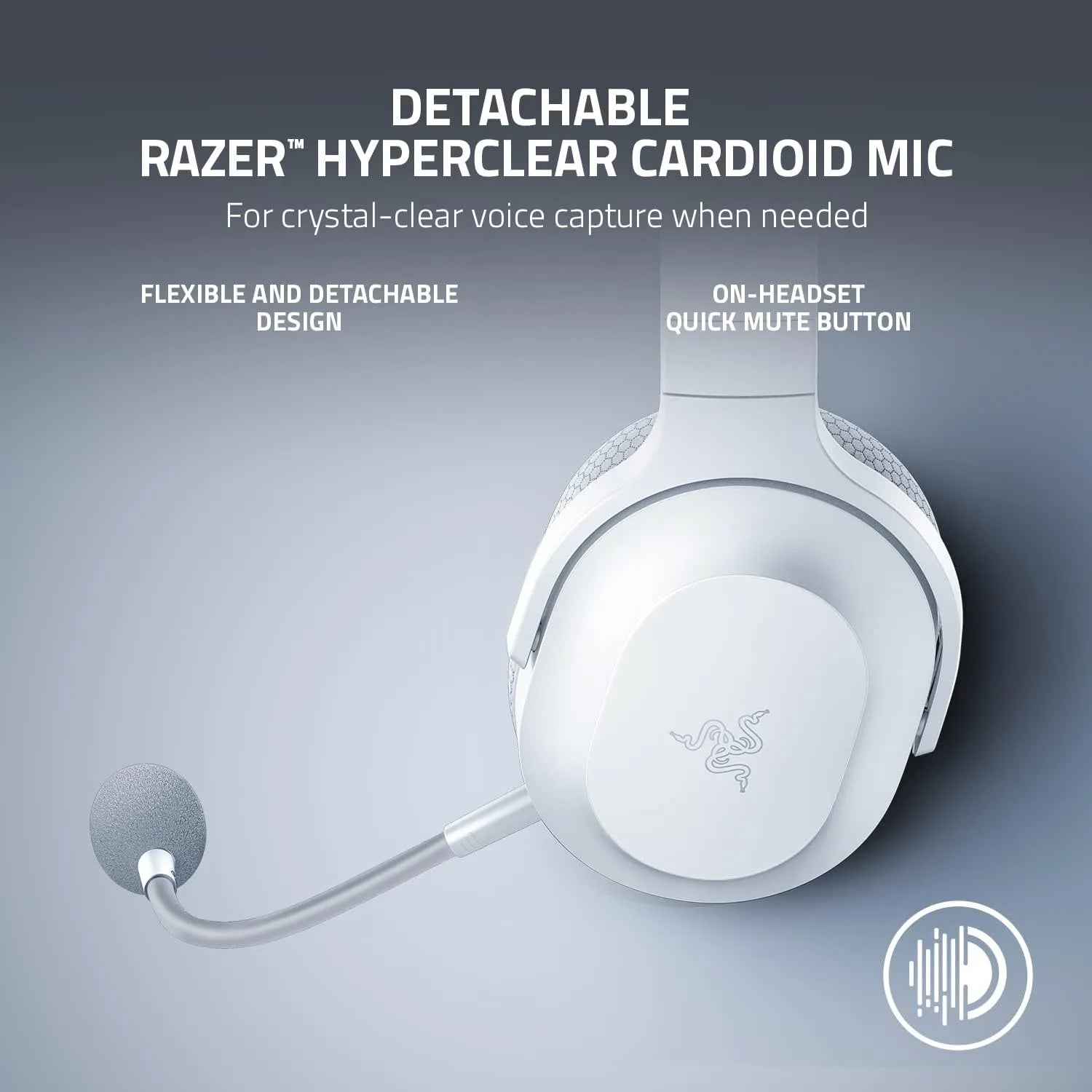 Razer Barracuda X Wireless Gaming & Mobile Headset - White.