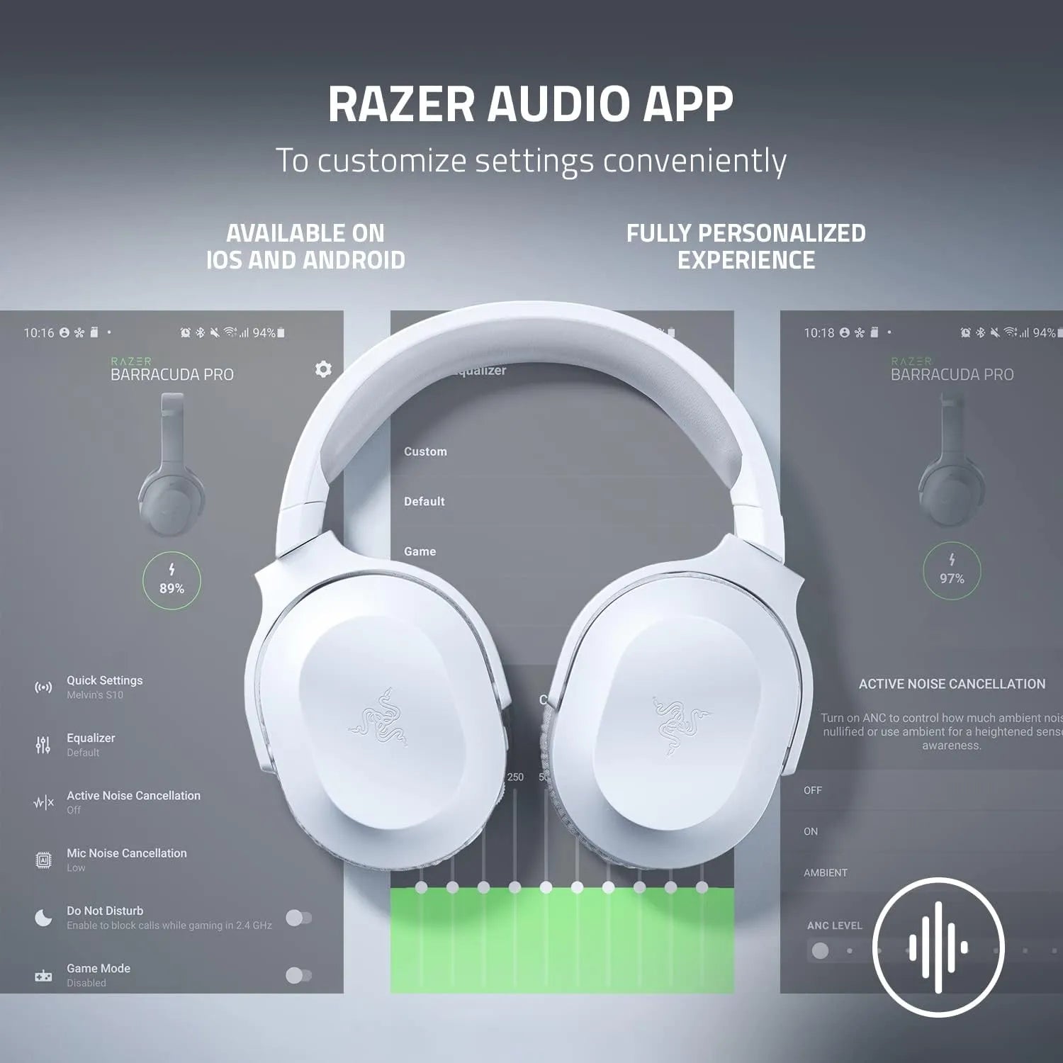 Razer Barracuda X Wireless Gaming & Mobile Headset - White.