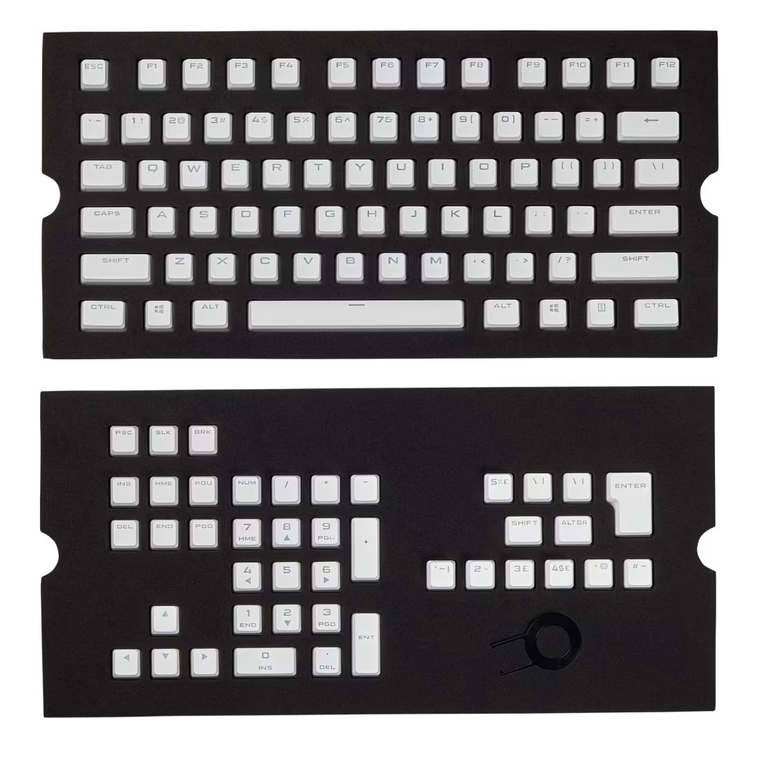 CORSAIR GAMING PBT Double-shot Keycaps Full 104/105-Keyset - White.