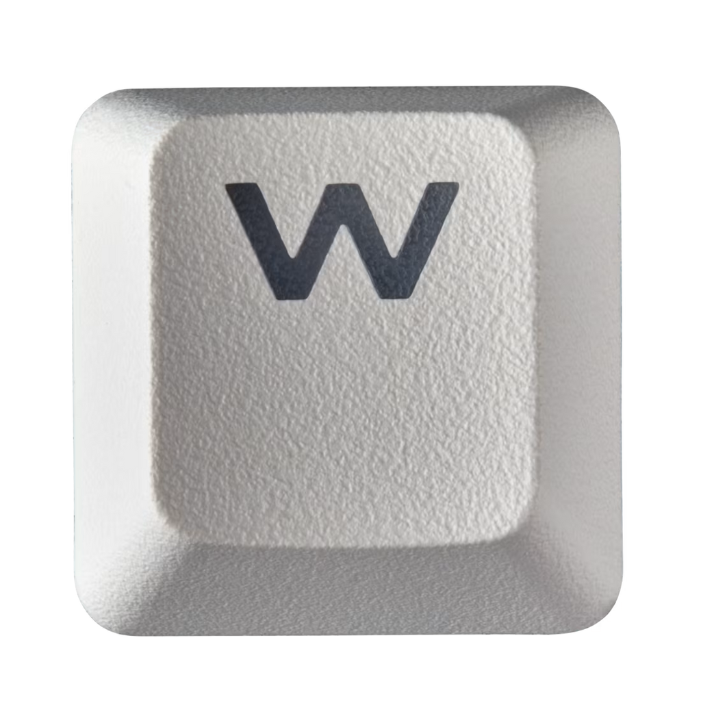 CORSAIR GAMING PBT Double-shot Keycaps Full 104/105-Keyset - White.