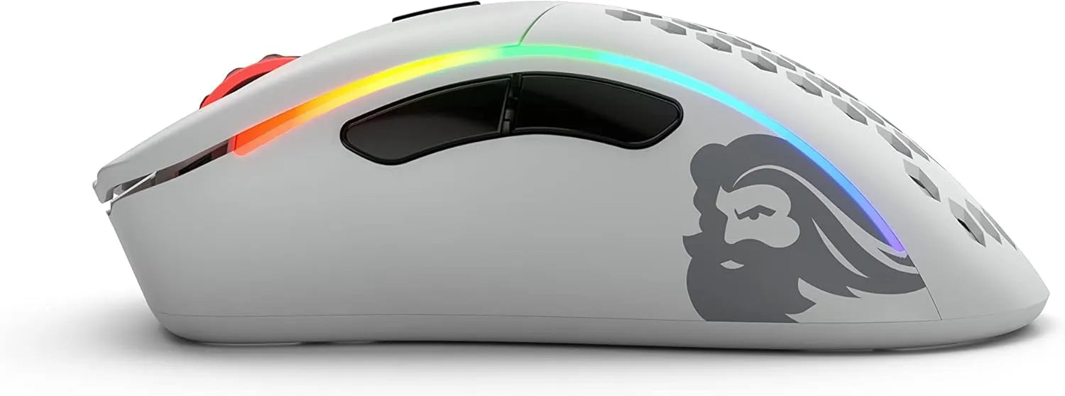 Glorious Model D- RGB Gaming Mouse Wireless - Matte White.
