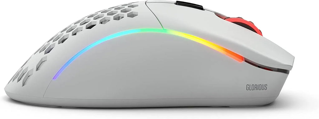 Glorious Model D- RGB Gaming Mouse Wireless - Matte White.