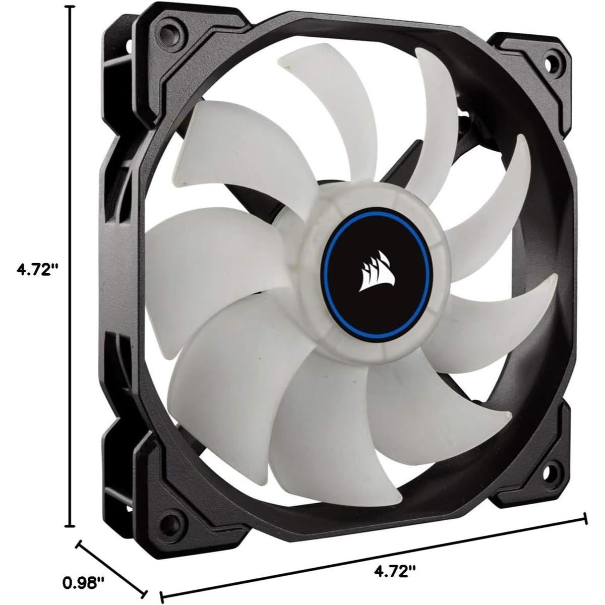 corsair af120 white led fan