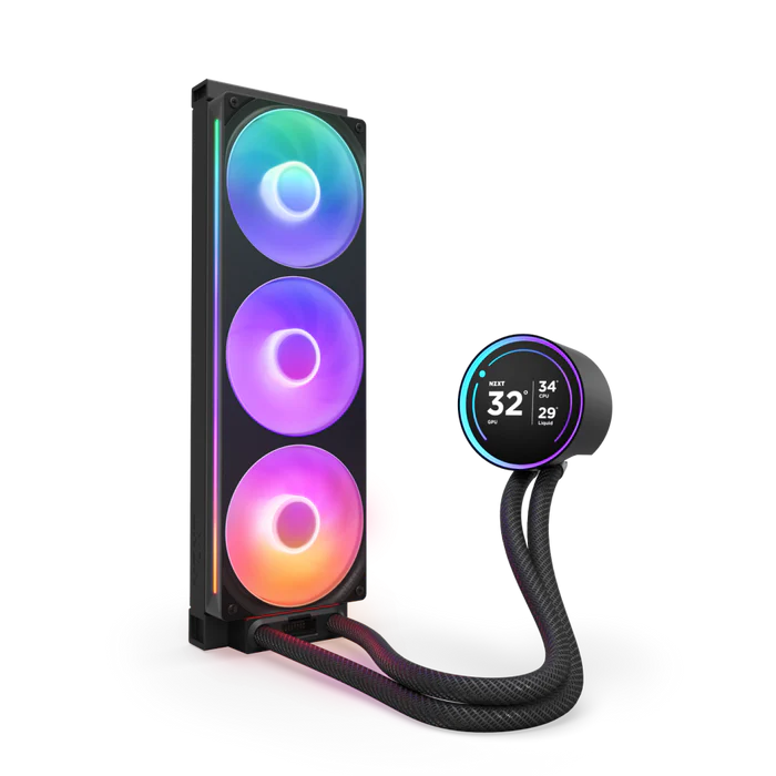 NZXT Kraken Elite RGB 360 360mm AIO CPU Liquid Cooler - Black.