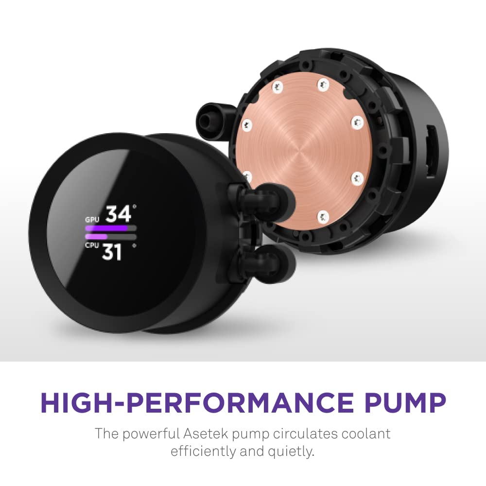 NZXT Kraken 240 - 240mm AIO CPU Liquid Cooler - Black.