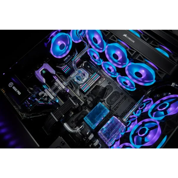 Corsair iCUE QL140 RGB 140mm PWM Dual Fan Kit with Lighting Node CORE.