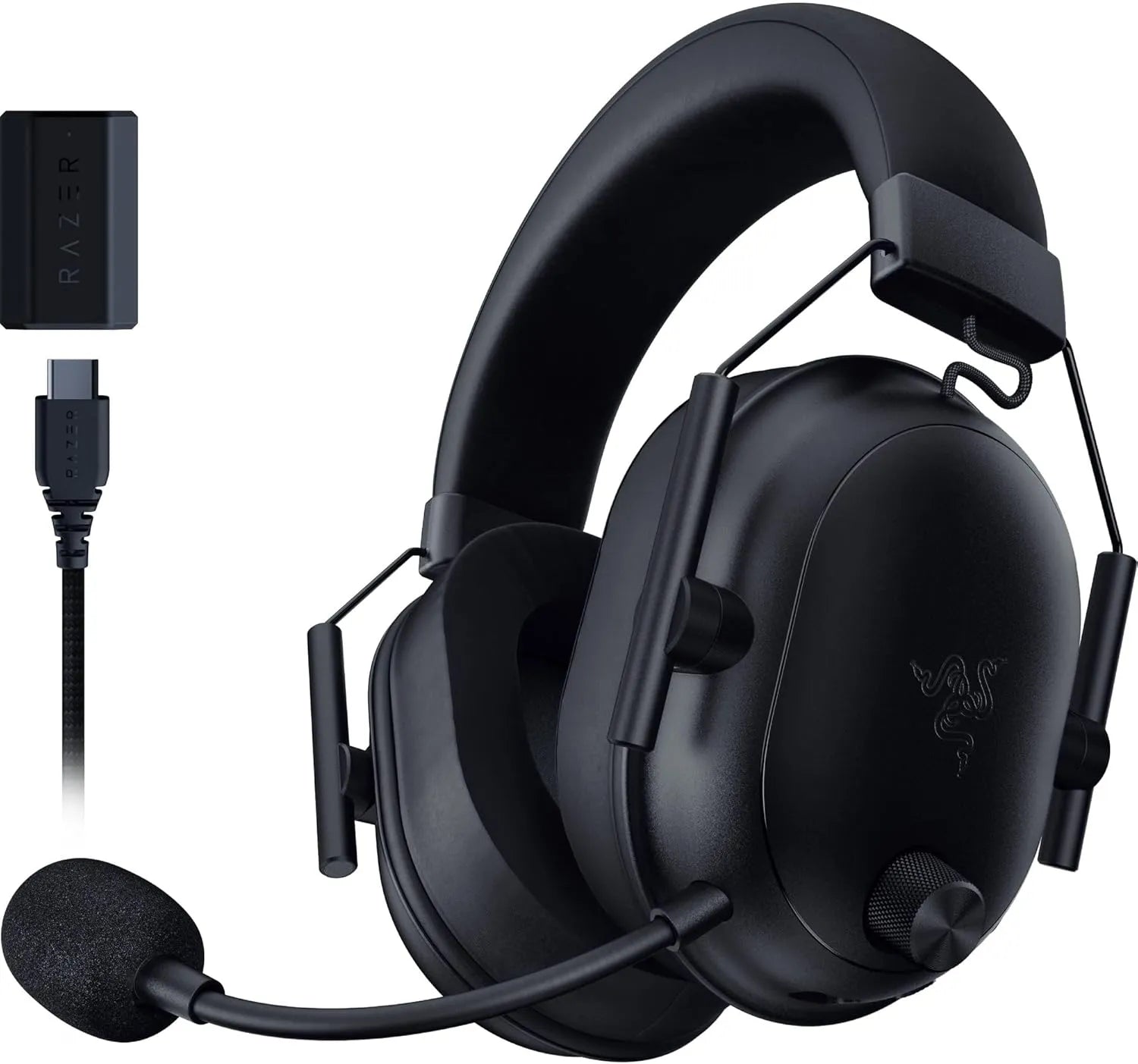 Razer BlackShark V2 HyperSpeed Wireless + Bluetooth Gaming Headset - Black.