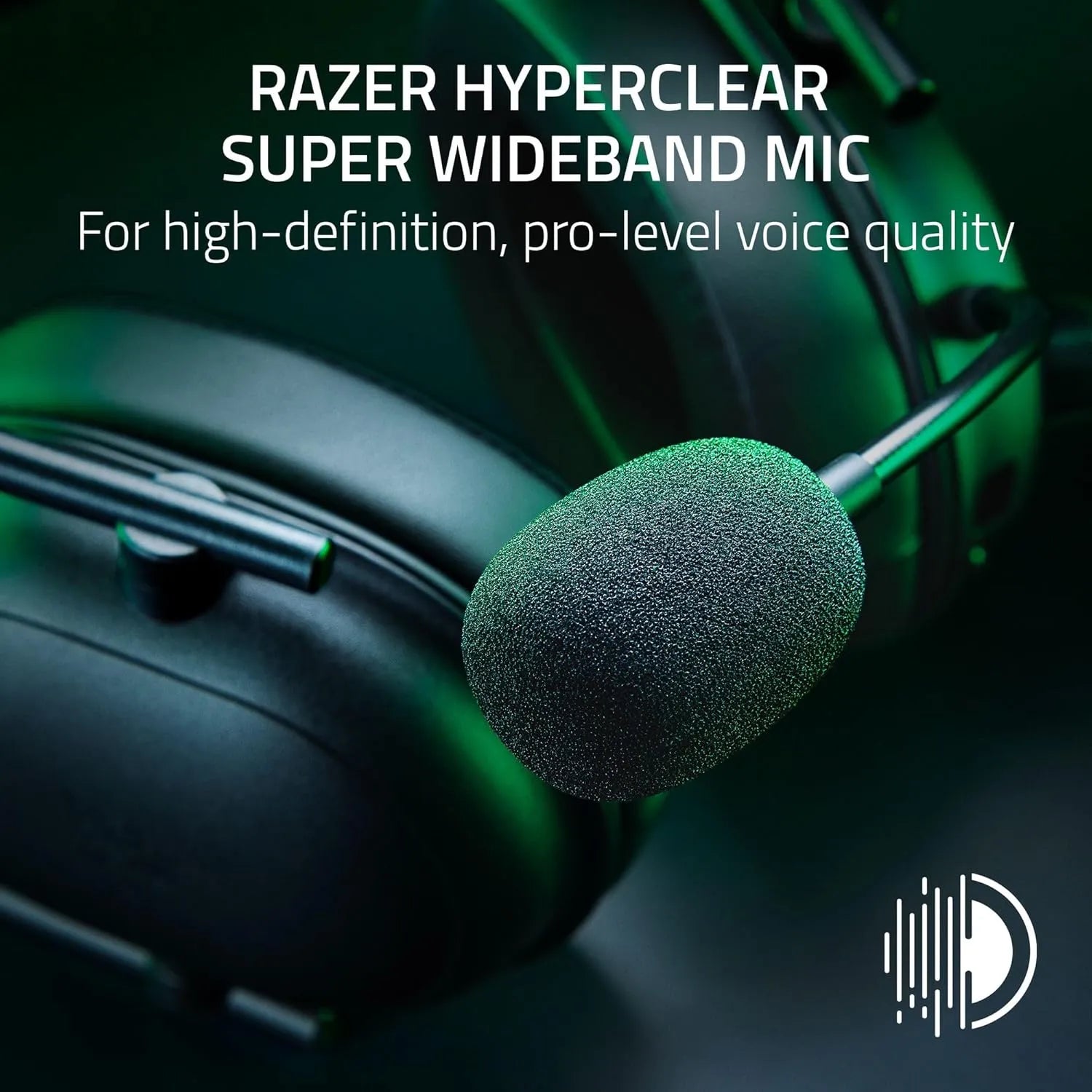 Razer BlackShark V2 HyperSpeed Wireless + Bluetooth Gaming Headset - Black.