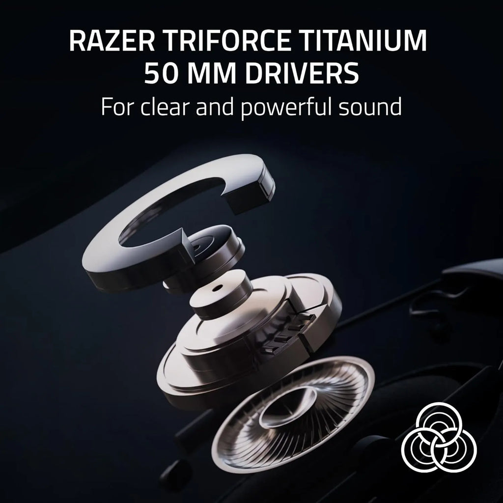 Razer BlackShark V2 HyperSpeed Wireless + Bluetooth Gaming Headset - Black.
