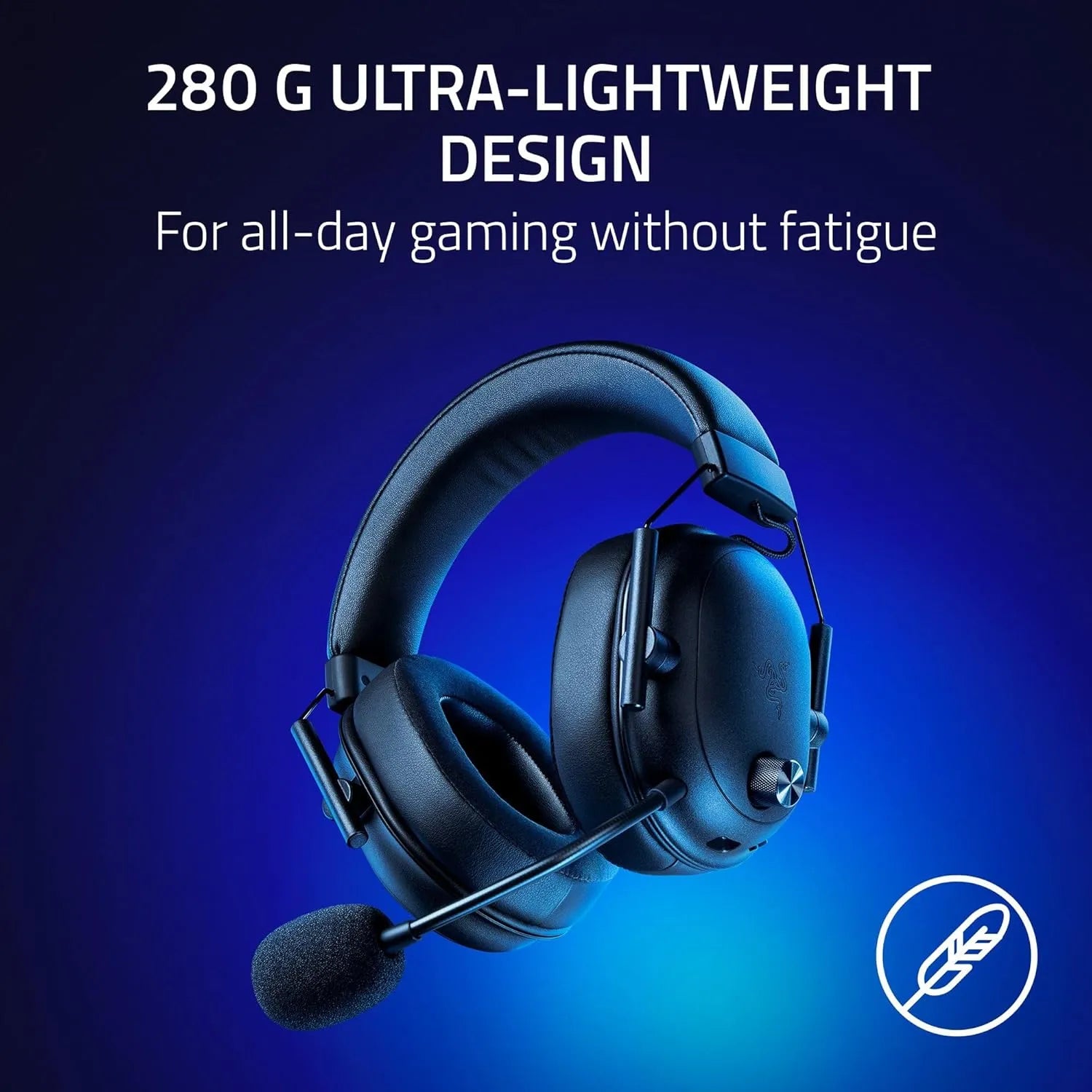 Razer BlackShark V2 HyperSpeed Wireless + Bluetooth Gaming Headset - Black.