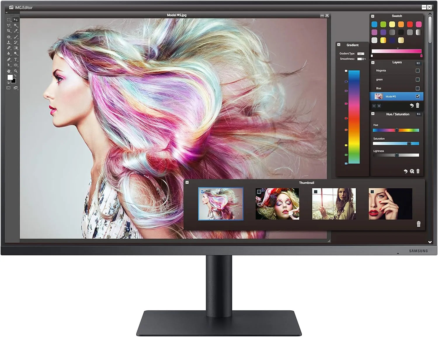 Samsung TU872 Series 32-Inch Viewfinity 4K UHD (3840×2160) Computer Monitor, Thunderbolt 3.